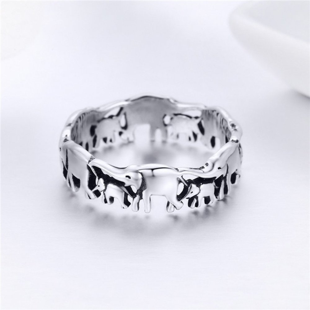 Elephant Ring S925 Sterling Silver - Picture 4 of 5